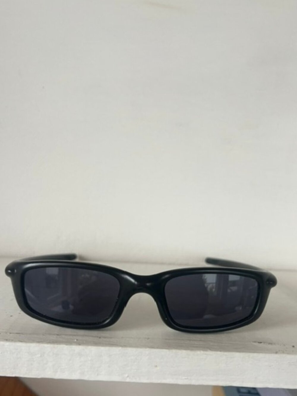 Vintage Oakley Made in USA Black Wrap Sunglasses
